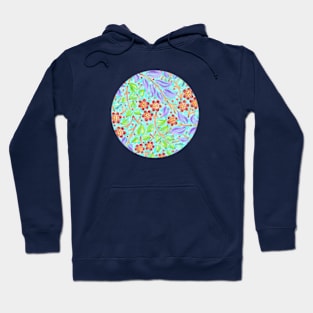 Caribbean Filigree Floral Hoodie